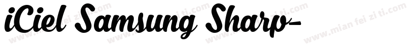 iCiel Samsung Sharp字体转换